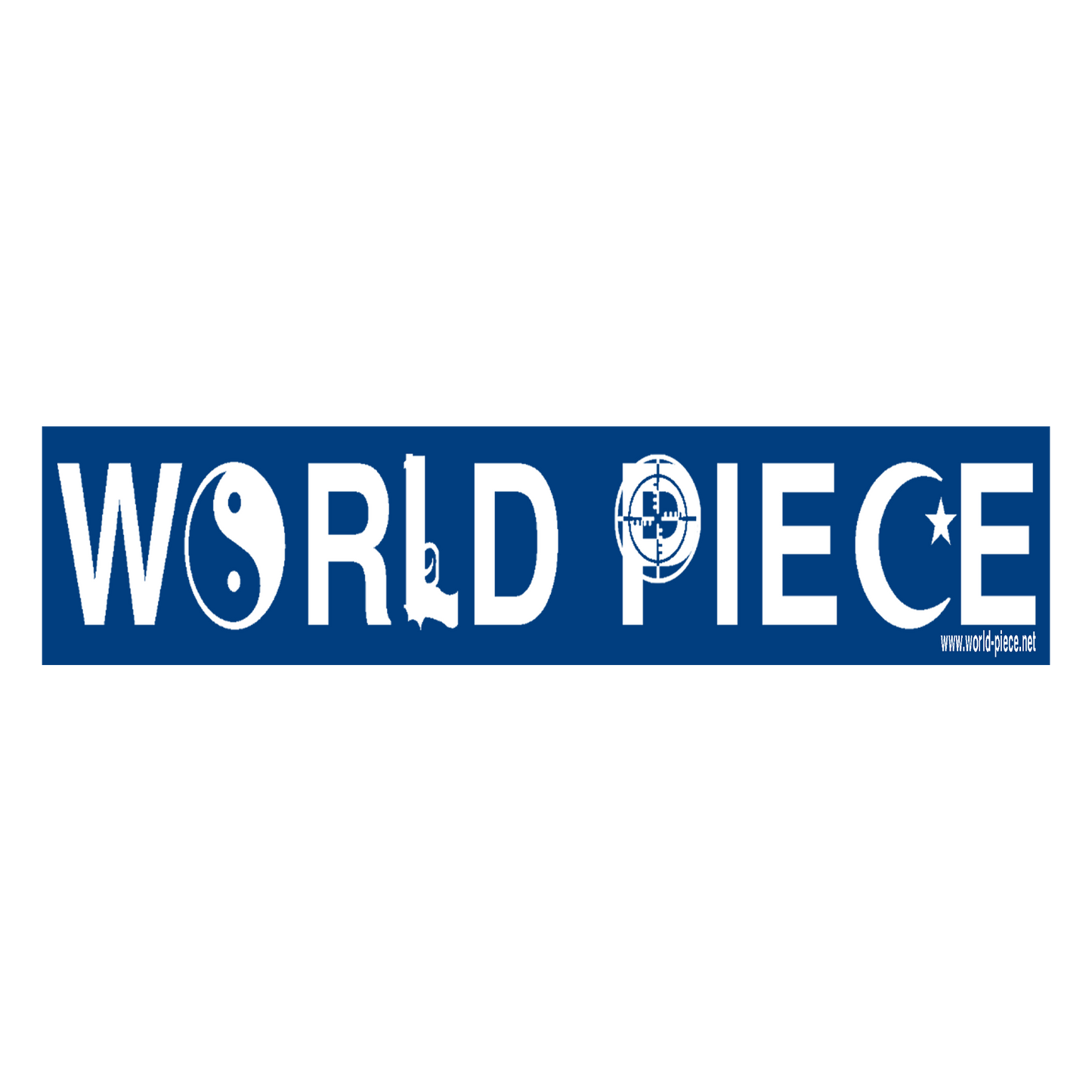 World Piece Bumper Sticker